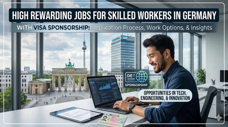 High Rewarding Jobs for Skilled Workers in Germany with Visa Sponsorship: Application Process, Work Options, and Sponsorship Insights