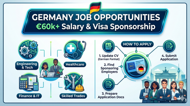€60k Germany Job Opportunities With Visa Sponsorship and How to Apply