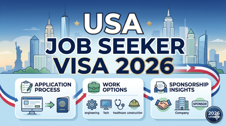 USA Job Seeker Visa 2026: Application Process, Work Options, and Sponsorship Insights