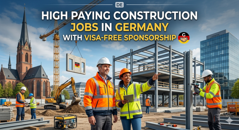 High Paying Construction Jobs in Germany with Visa-Free Sponsorship