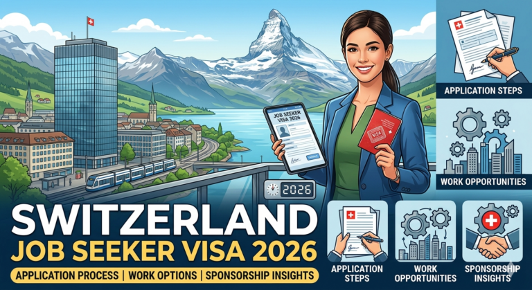 Switzerland Job Seeker Visa 2026: Application Process, Work Options, and Sponsorship Insights